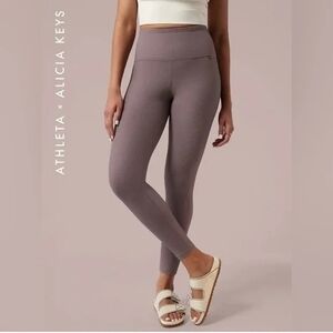Athleta x Alicia Keys Ribbed High-Rise Leggings in Mauve